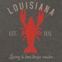 Louisiana Crawfish Laissez Le Bon Temps Rouler Cotton Canvas Backpack