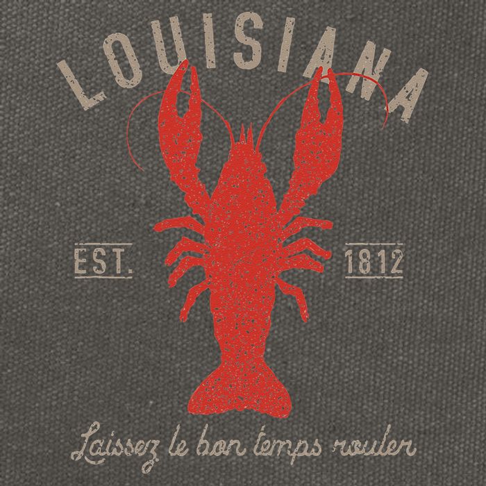 Louisiana Crawfish Laissez Le Bon Temps Rouler Cotton Canvas Backpack