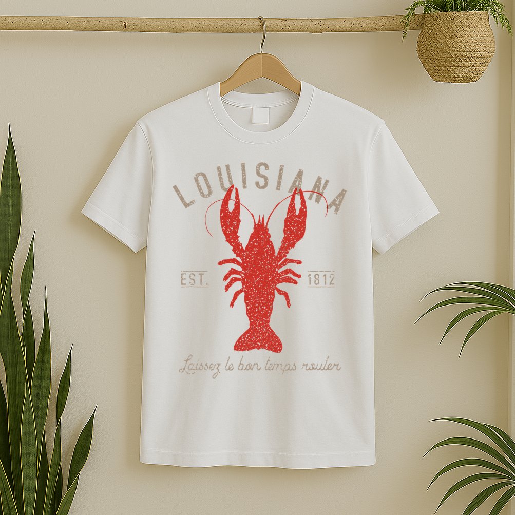 Louisiana Crawfish Laissez Le Bon Temps Rouler T-Shirt