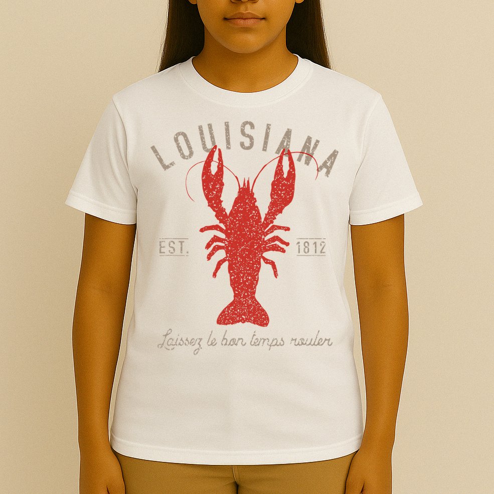 Louisiana Crawfish Laissez Le Bon Temps Rouler T-Shirt