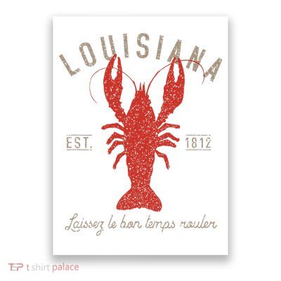 Louisiana Crawfish Laissez Le Bon Temps Rouler Poster
