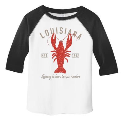 Louisiana Crawfish Laissez Le Bon Temps Rouler Toddler Fine Jersey T-Shirt