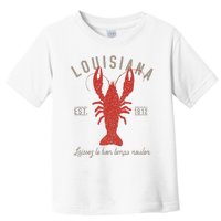 Louisiana Crawfish Laissez Le Bon Temps Rouler Toddler T-Shirt