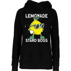 Lemonade Crew Lemonade Stand Boss Womens Funnel Neck Pullover Hood