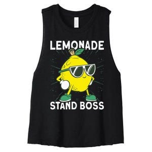 Lemonade Crew Lemonade Stand Boss Women's Racerback Cropped Tank