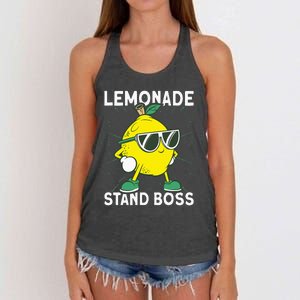 Lemonade Crew Lemonade Stand Boss Women's Knotted Racerback Tank