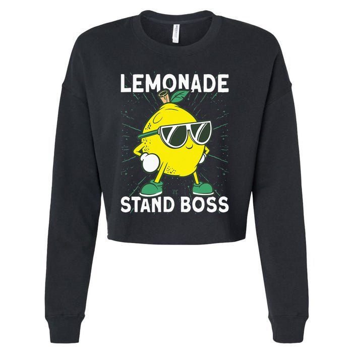 Lemonade Crew Lemonade Stand Boss Cropped Pullover Crew