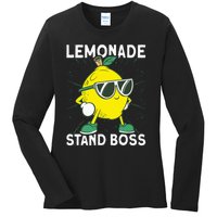 Lemonade Crew Lemonade Stand Boss Ladies Long Sleeve Shirt