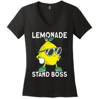 Lemonade Crew Lemonade Stand Boss Women's V-Neck T-Shirt