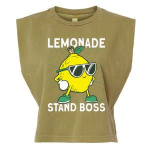 Lemonade Crew Lemonade Stand Boss Garment-Dyed Women's Muscle Tee