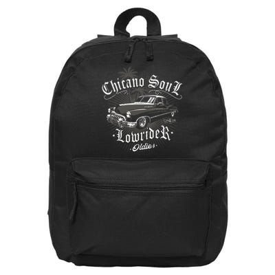 Lowrider Chicano Low Mexican Los Angeles Latina Rider Cholo 16 in Basic Backpack