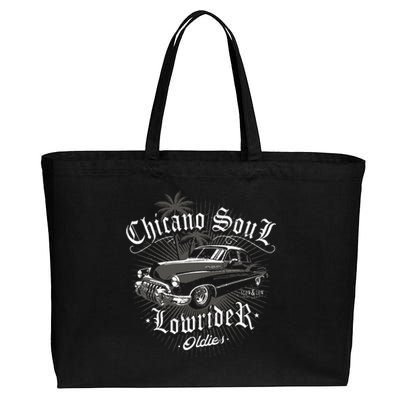 Lowrider Chicano Low Mexican Los Angeles Latina Rider Cholo Cotton Canvas Jumbo Tote