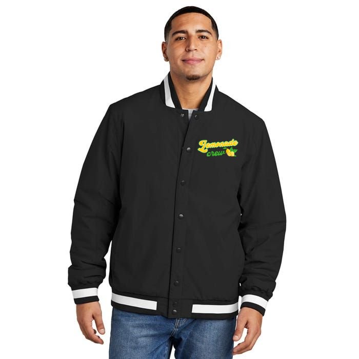 Lemonade Crew Lemonade Stand Insulated Varsity Jacket