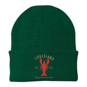 Louisiana Crawfish Laissez Le Bon Temps Rouler Knit Cap Winter Beanie