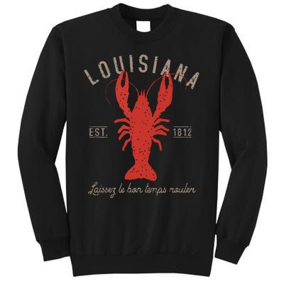 Louisiana Crawfish Laissez Le Bon Temps Rouler Sweatshirt