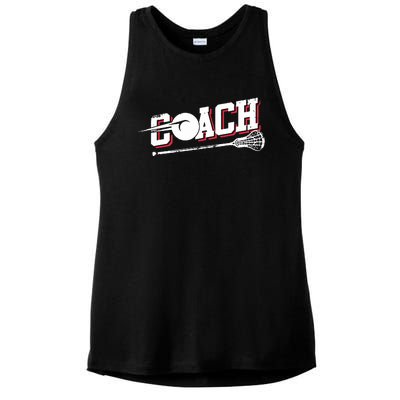 Lacrosse Coach Lacrosse Ladies PosiCharge Tri-Blend Wicking Tank