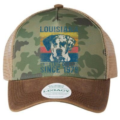 Louisiana Catahoula Leopard Dog Us State Dog Fan Lover Retro Legacy Tie Dye Trucker Hat