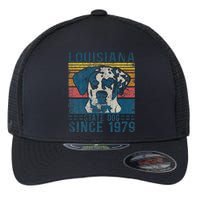 Louisiana Catahoula Leopard Dog Us State Dog Fan Lover Retro Flexfit Unipanel Trucker Cap