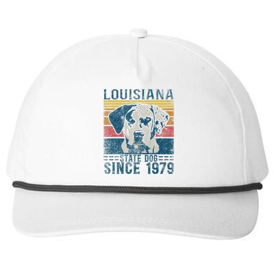 Louisiana Catahoula Leopard Dog Us State Dog Fan Lover Retro Snapback Five-Panel Rope Hat