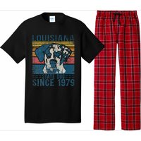 Louisiana Catahoula Leopard Dog Us State Dog Fan Lover Retro Pajama Set