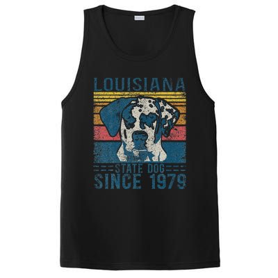 Louisiana Catahoula Leopard Dog Us State Dog Fan Lover Retro PosiCharge Competitor Tank