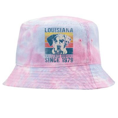 Louisiana Catahoula Leopard Dog Us State Dog Fan Lover Retro Tie-Dyed Bucket Hat