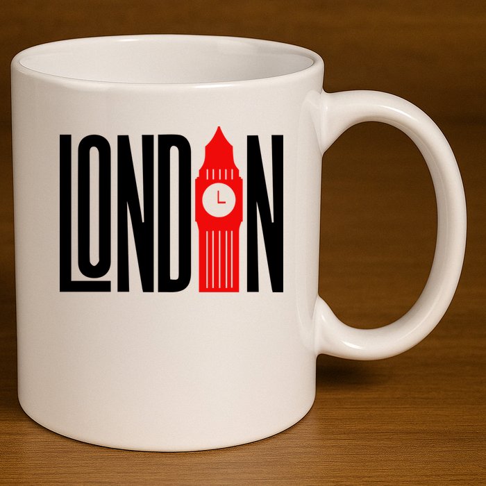 London City 11oz C Handle Ceramic Mug