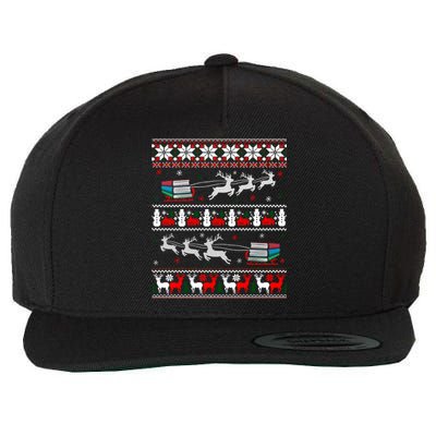 Librarian Christmas Library Book Reader Ugly Xmas Sweater Gift Wool Snapback Cap