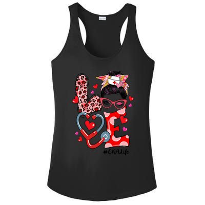 Love Cna Life Nurse Funny Valentines Day Great Gift Ladies PosiCharge Competitor Racerback Tank