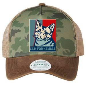 Less Cat Lady Is Voting Kamala Harris President 2024 Cool Gift Legacy Tie Dye Trucker Hat