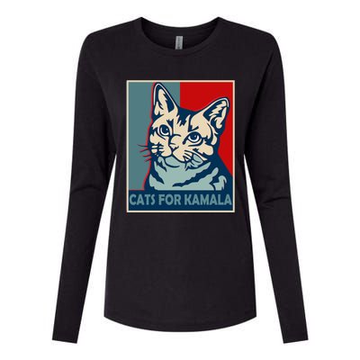 Less Cat Lady Is Voting Kamala Harris President 2024 Cool Gift Womens Cotton Relaxed Long Sleeve T-Shirt