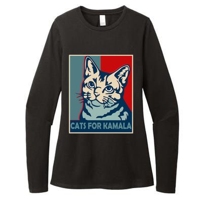 Less Cat Lady Is Voting Kamala Harris President 2024 Cool Gift Womens CVC Long Sleeve Shirt