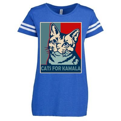 Less Cat Lady Is Voting Kamala Harris President 2024 Cool Gift Enza Ladies Jersey Football T-Shirt