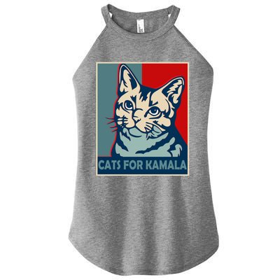 Less Cat Lady Is Voting Kamala Harris President 2024 Cool Gift Women's Perfect Tri Rocker Tank