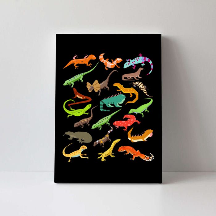 Lizard Collage Canvas