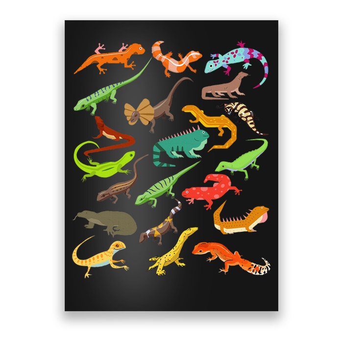 Lizard Collage Poster