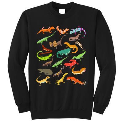 Lizard Collage Tall Sweatshirt