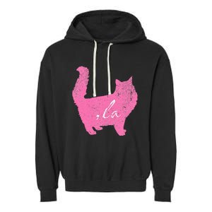 La Comma Lacomma La In A Cat Silhouette Garment-Dyed Fleece Hoodie