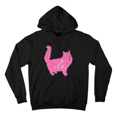 La Comma Lacomma La In A Cat Silhouette Hoodie