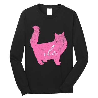 La Comma Lacomma La In A Cat Silhouette Long Sleeve Shirt