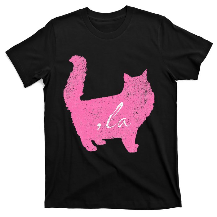 La Comma Lacomma La In A Cat Silhouette T-Shirt