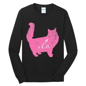 La Comma Lacomma La In A Cat Silhouette Tall Long Sleeve T-Shirt