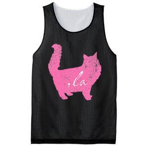 La Comma Lacomma La In A Cat Silhouette Mesh Reversible Basketball Jersey Tank