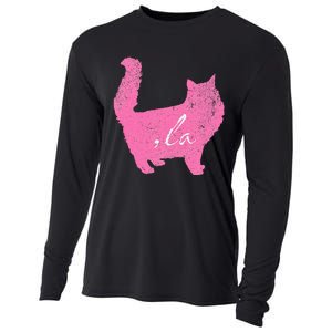 La Comma Lacomma La In A Cat Silhouette Cooling Performance Long Sleeve Crew