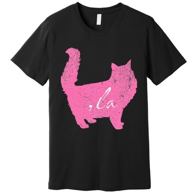 La Comma Lacomma La In A Cat Silhouette Premium T-Shirt