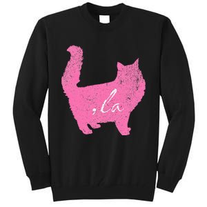 La Comma Lacomma La In A Cat Silhouette Tall Sweatshirt