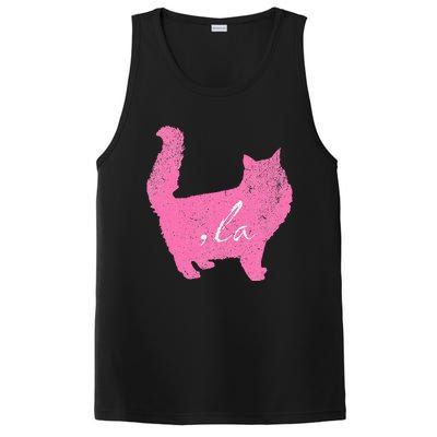 La Comma Lacomma La In A Cat Silhouette PosiCharge Competitor Tank