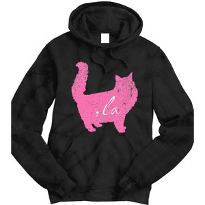 La Comma Lacomma La In A Cat Silhouette Tie Dye Hoodie