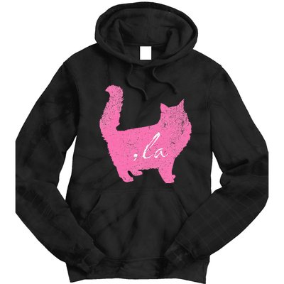 La Comma Lacomma La In A Cat Silhouette Tie Dye Hoodie