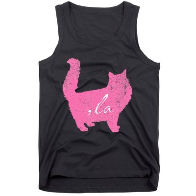 La Comma Lacomma La In A Cat Silhouette Tank Top